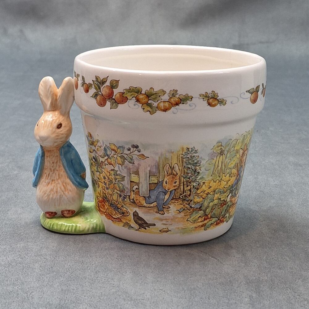 Beatrix Potter Peter Rabbit 1997 Teleflora Spring Flower Pot Planter